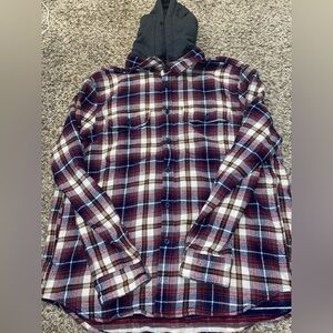 American Eagle Polo Flannel Hoodie